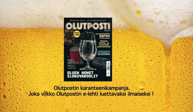 Kuvassa Olutposti lehden kansi