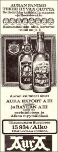 aura-olut mainos