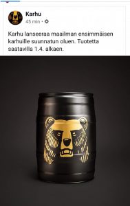 Karhu olut tölkki