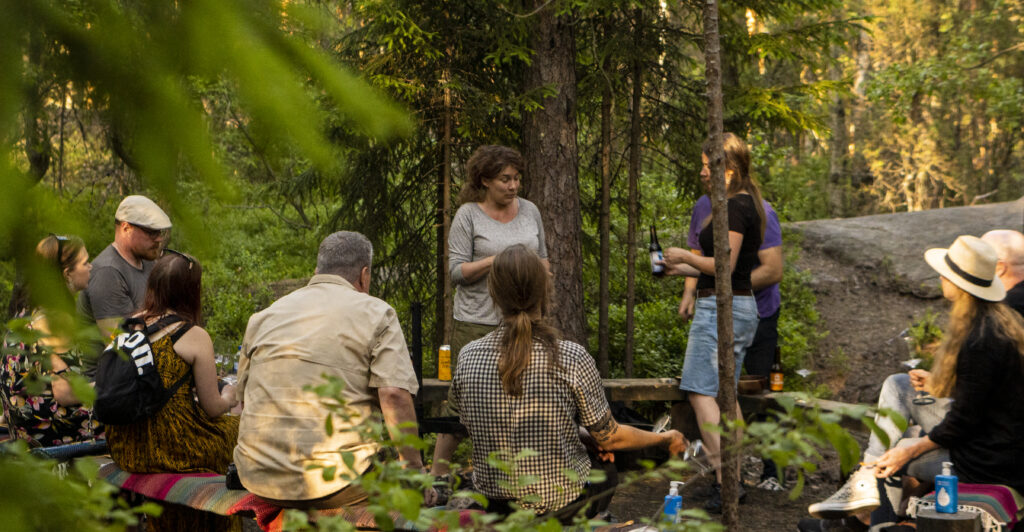 Beer in the Woods -tasting Nuuksion metsässä