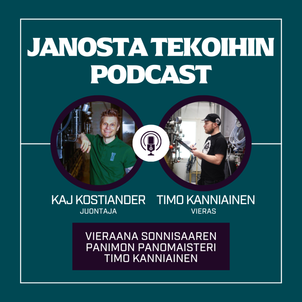 Janosta tekoihin -podcastin esittelykuva