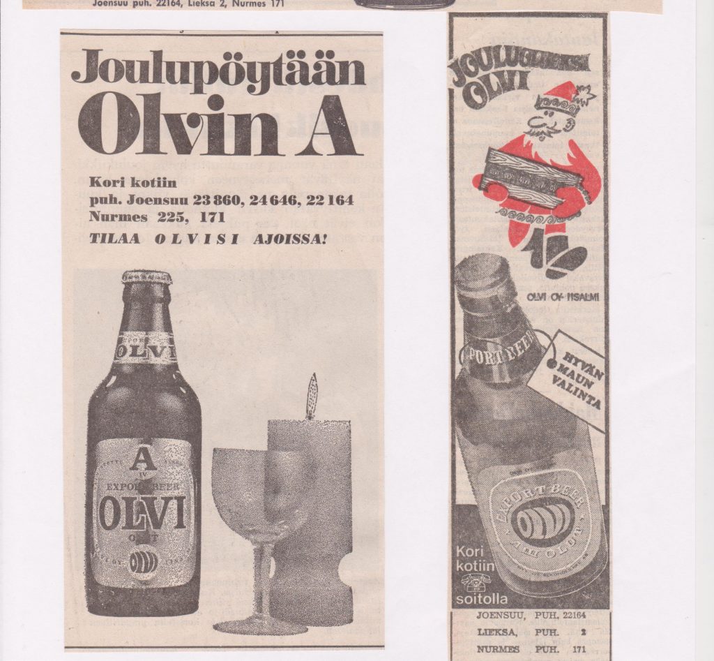 Joulupöytään Olvin A